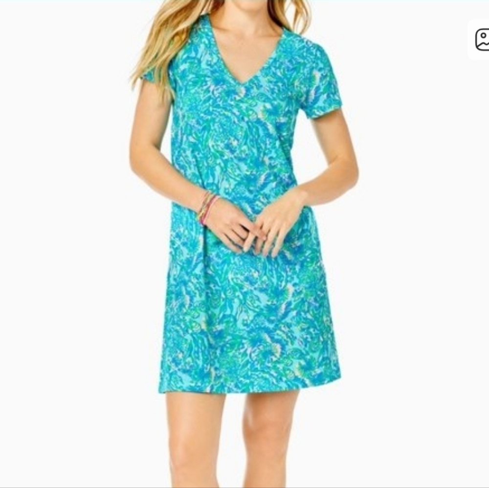 Lilly Pulitzer Etta V Neck Dress - Women's Size Large